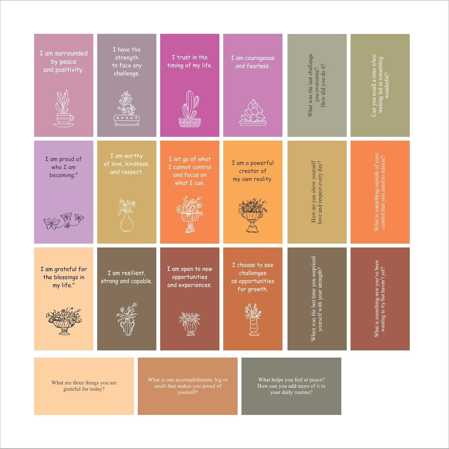 100 Positive Affirmation Cards – Daily Self-Care, Mindfulness & Meditation Cards – Inspirational Gift - Image 5
